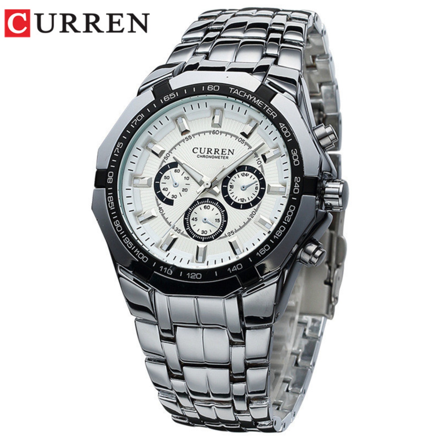 Luxury Watch Investment - CURREN ผู้ชายแบรนด์หรูทหารกีฬาบุรุษนาฬิกาเหล็กควอตซ์นาฬิกาผู้ชายนาฬิกากันน้ำธุรกิจนาฬิกาเรลิโอ มาสคูลิโน