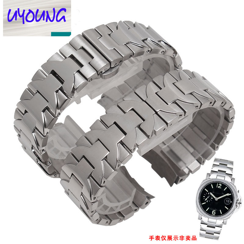 Luxury Watch Panerai - 24 มม.คุณภาพสูงสแตนเลสสตีลนาฬิกาสําหรับ Panerai PAM441 PAM111 Series