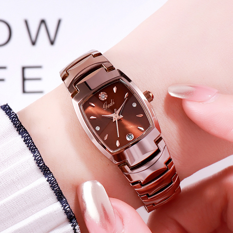 Luxury Watch Brand For Women - ผู้หญิงแบรนด์หรูนาฬิกาลำลองฝังเพชรปฏิทินสร้อยข้อมือเหล็กกันน้ำสุภาพสตรีแฟชั่นนาฬิกาควอตซ์นาฬิกาของขวัญ