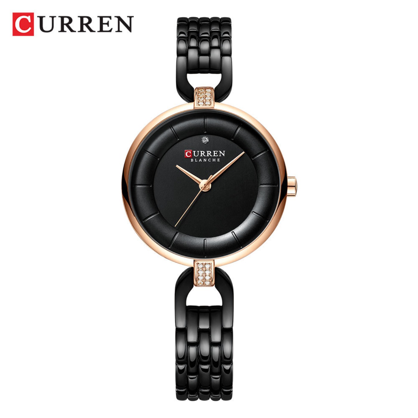 Luxury Watch Brand For Women - นาฬิกาผู้หญิง CURREN แบรนด์หรูแฟชั่นลำลองสุภาพสตรีนาฬิกาข้อมือควอตซ์โรสโกลด์สแตนเลสสตีลนาฬิกาสำหรับสาว