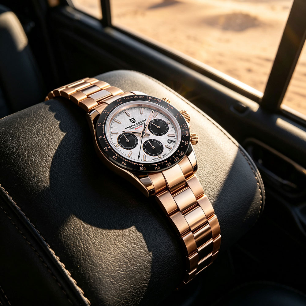 Luxury Watch Investment - แบรนด์ชั้นนำ PAGANI DESIGN นาฬิกาผู้ชายหรูหรามัลติฟังก์ชั่นโครโนกราฟ VK63 นาฬิกาควอตซ์กันน้ำปฏิทินส่องสว่างนาฬิกาของขวัญ