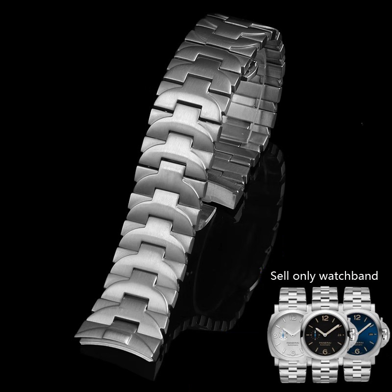 Luxury Watch Panerai - สายนาฬิกาข้อมือสแตนเลสสตีลขนาด 22 มม. 24 มม. สำหรับนาฬิกา