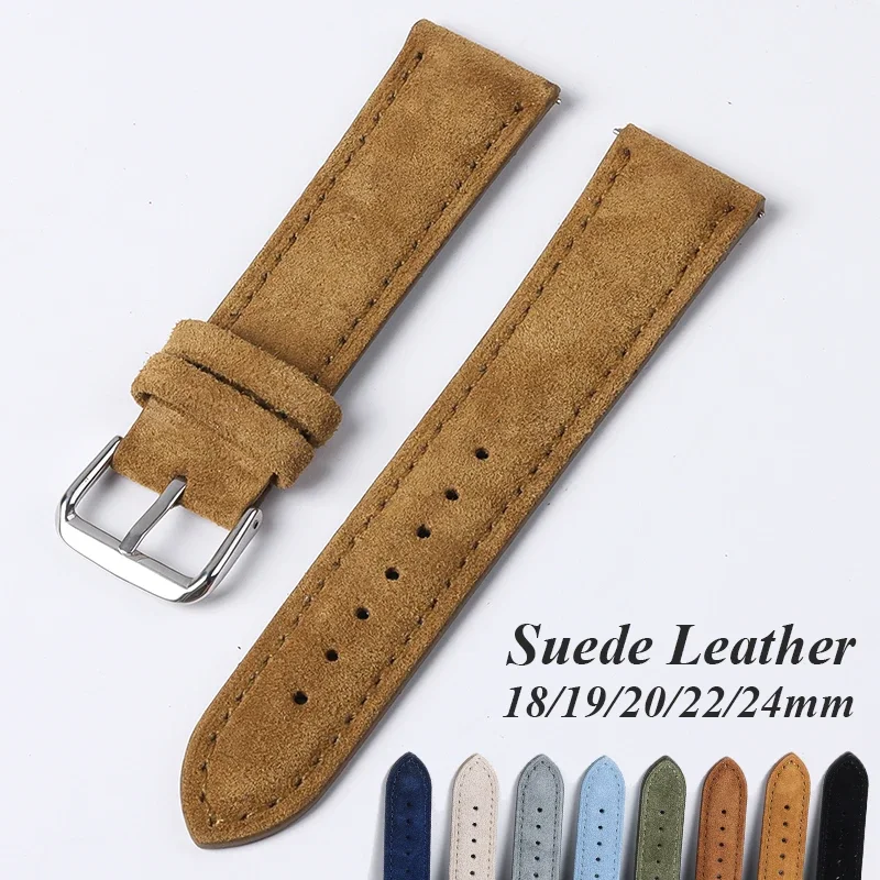 Luxury Watch Rolex - หนังนิ่มหนังแท้สําหรับ Seiko Vintage Handmade เย็บสร้อยข้อมือสําหรับ Rolex