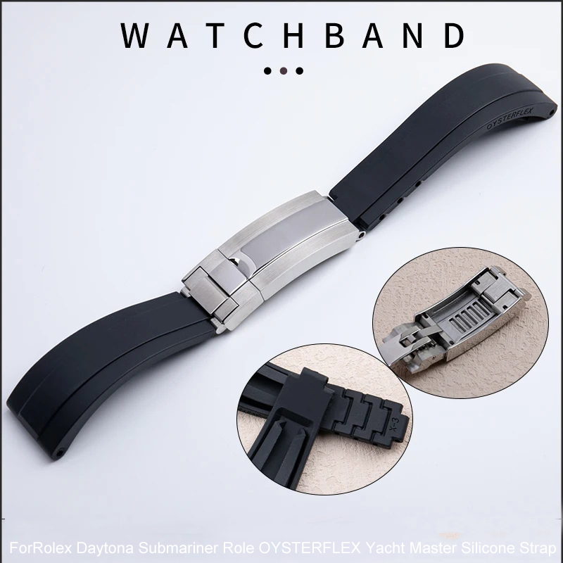 สายนาฬิกายางแบบสั้น 20/21 มม.  - Luxury Watch Rolex บทวิจารณ์และราคา