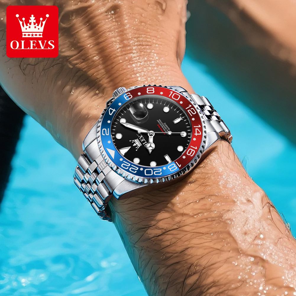 OLEVS 5657 นาฬิกาข้อมือผู้ชายแ - Luxury Watch Business บทวิจารณ์และราคา