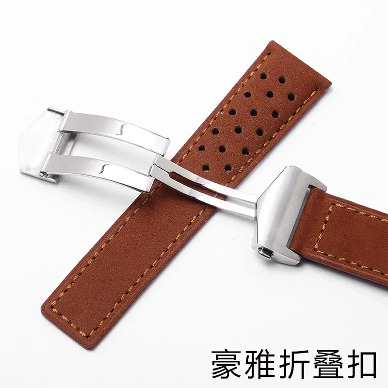 สายนาฬิกาหนังแท้สําหรับ TAG He - Tag Heuer Is Luxury Watch บทวิจารณ์และราคา