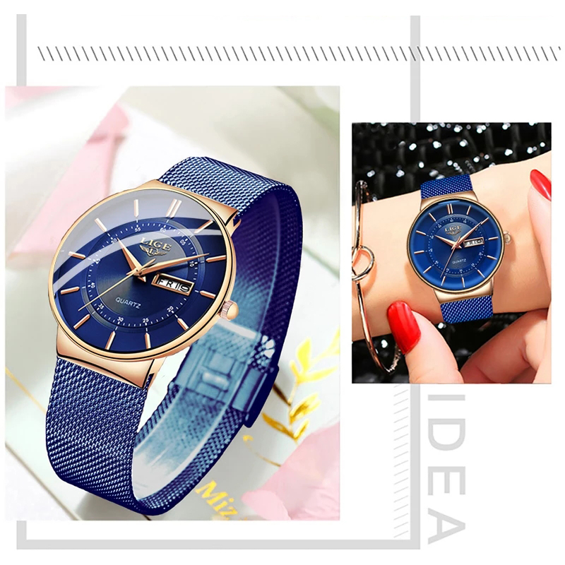 นาฬิกาข้อมือผู้หญิง LIGE แบรนด - Luxury Watch Brand For Women บทวิจารณ์และราคา