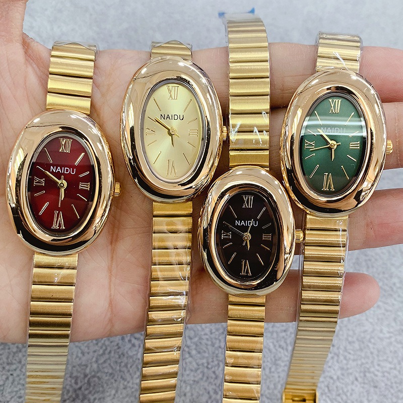 นาฬิกาควอตซ์ผู้หญิงทรงรีสีทองแ - Luxury Watch Brand For Women บทวิจารณ์และราคา
