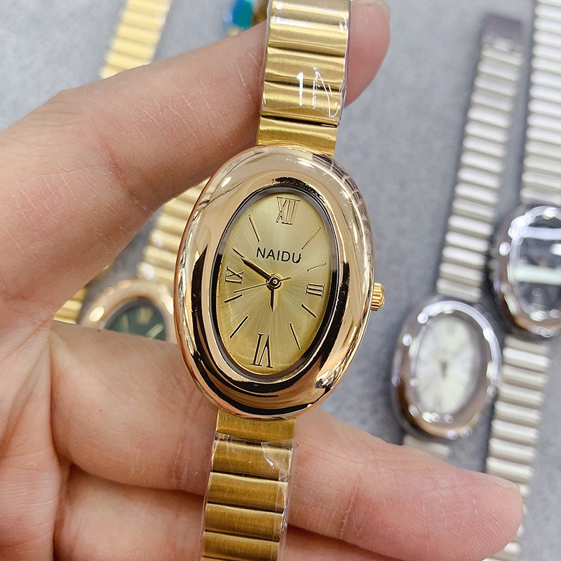 นาฬิกาควอตซ์ผู้หญิงทรงรีสีทองแ - Luxury Watch Brand For Women บทวิจารณ์และราคา