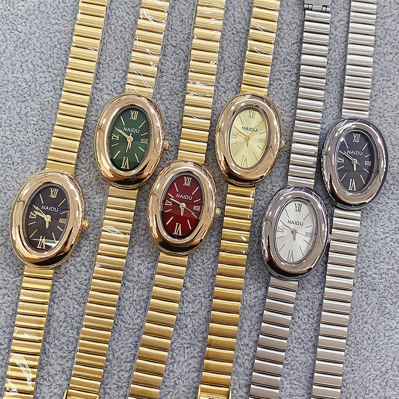 นาฬิกาควอตซ์ผู้หญิงทรงรีสีทองแ - Luxury Watch Brand For Women บทวิจารณ์และราคา