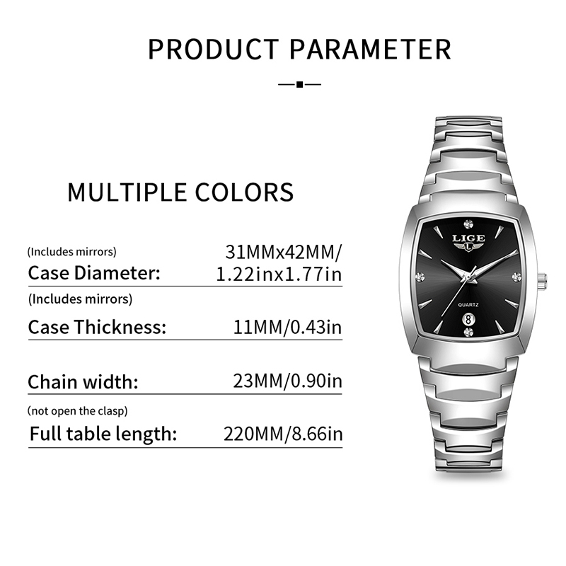 LIGE นาฬิกาผู้หญิงธุรกิจหรูหรา - Luxury Watch Business บทวิจารณ์และราคา