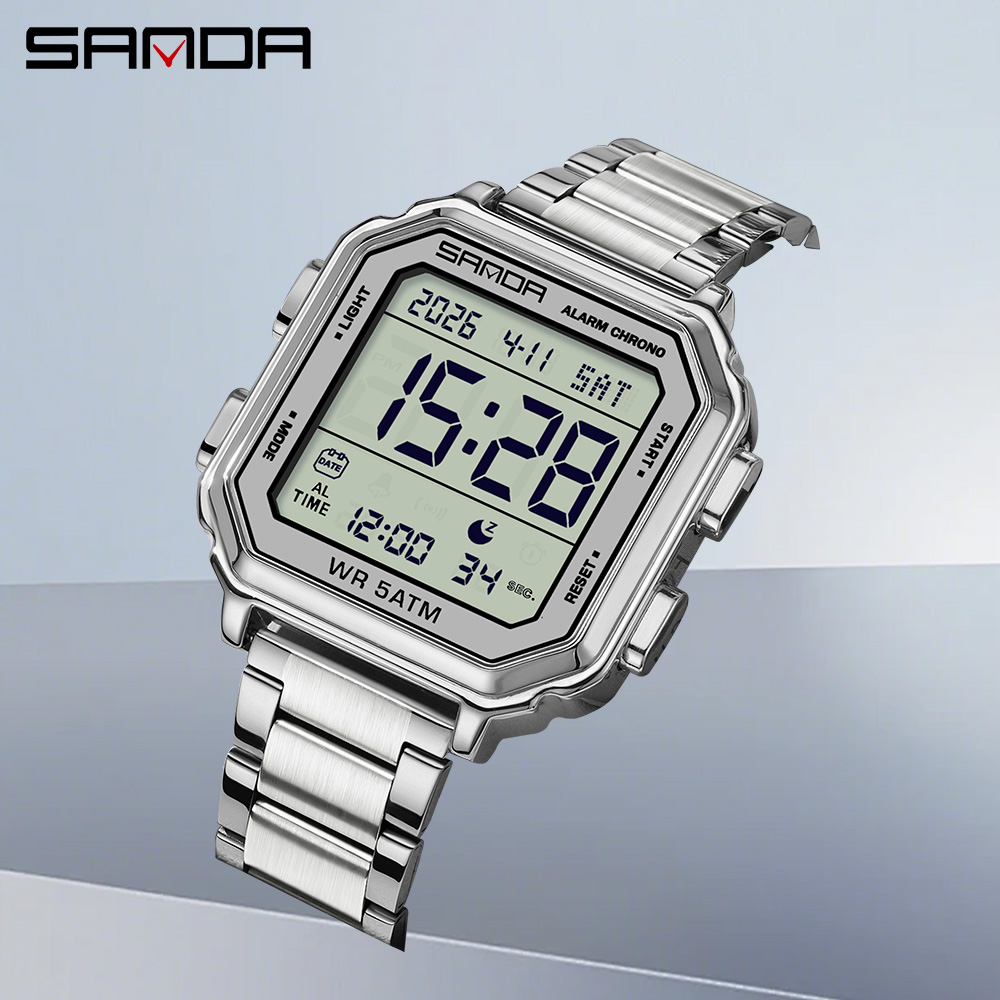SANDA 6379 นาฬิกาอิเล็กทรอนิกส - Luxury Watch Tier บทวิจารณ์และราคา