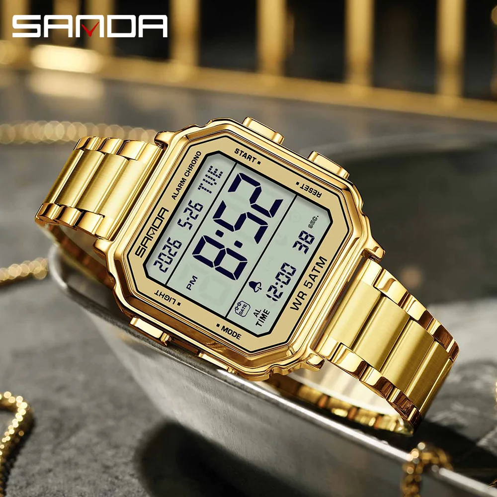 SANDA 6379 นาฬิกาอิเล็กทรอนิกส - Luxury Watch Tier บทวิจารณ์และราคา