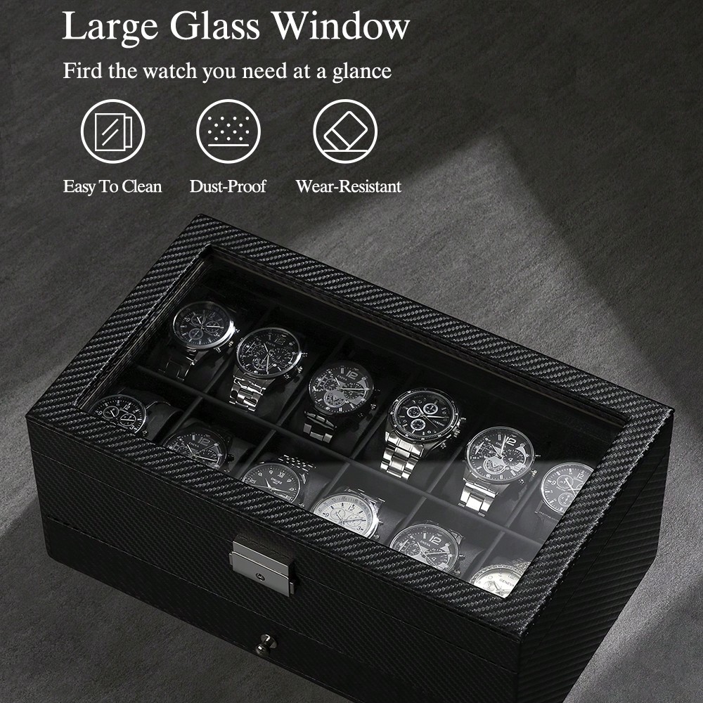 กล่องใส่นาฬิกาหนัง 12 ช่อง พร้ - Luxury Watch Tier บทวิจารณ์และราคา