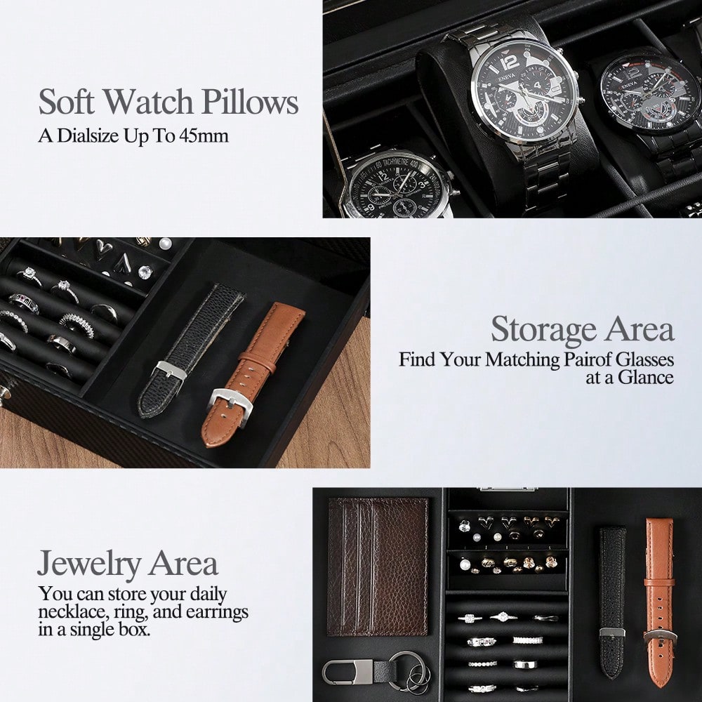 กล่องใส่นาฬิกาหนัง 12 ช่อง พร้ - Luxury Watch Tier บทวิจารณ์และราคา