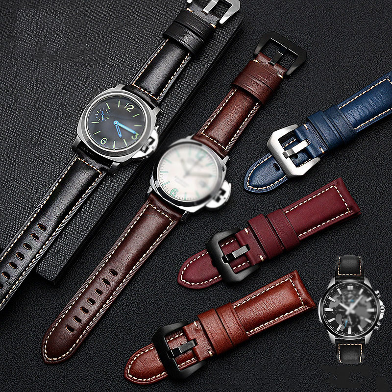 สายนาฬิกาหนังแท้สไตล์อิตาลีลาย - Luxury Watch Panerai บทวิจารณ์และราคา
