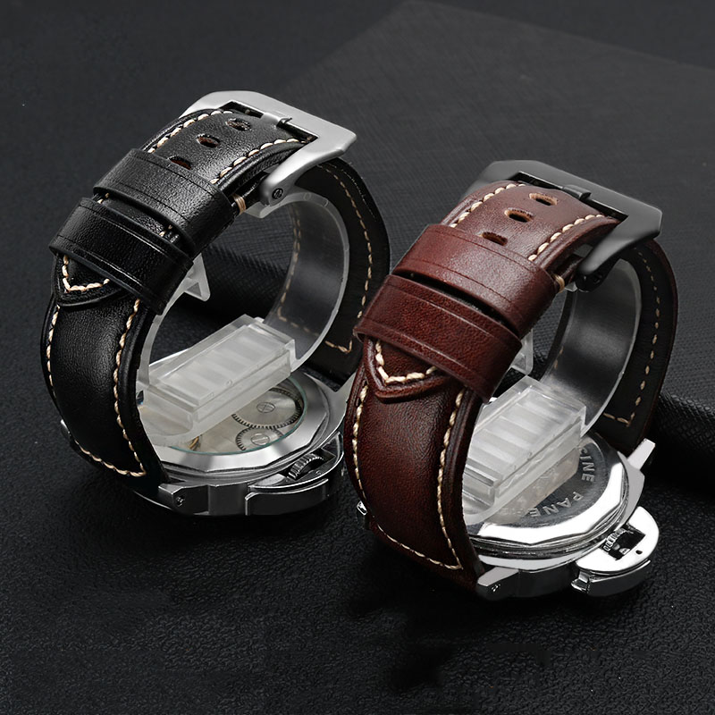 สายนาฬิกาหนังแท้สไตล์อิตาลีลาย - Luxury Watch Panerai บทวิจารณ์และราคา